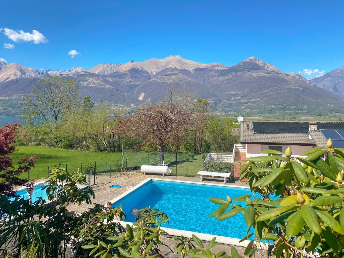 Bellavista A Garten Appartement Mit Pool Colico Εξωτερικό φωτογραφία